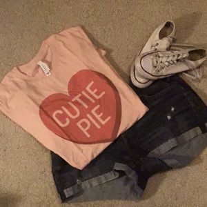 Conversation Heart Tee, size M